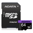 Карта памяти ADATA micro SDXC 64 ГБ, класс 10 UHS