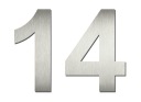 ARIAL НОМЕР ДОМА 20СМ ИЗ НЕРЖАВЕЮЩЕЙ СТАЛИ INOX