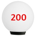 РУДАПОЛЬ Абажур Milky ball 200к-100 с цоколем