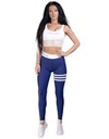ЛЕГИНСЫ SHAPESTAR – BLUE POWER FITNESS, M СТРЕЙПЫ