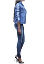 #D967 KATANA DAMSKA Jeans Lampasy KURTKA M