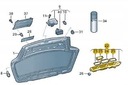 КОМПЛЕКТ РУЧКА НАКЛАДКА МИКРОСТЫК DO КРЫШКИ БАГАЖНИКА ЗАД VW JETTA изображение 4