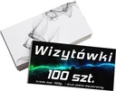 WIZYTÓWKI 100 SZT DWUSTRONNE KREDA MAT 350g