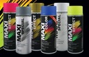 Аэрозольная краска для пластика и металла MATT BLACK 9005 MAT maxi color 400мл