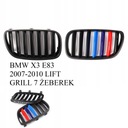 Nakładki BMW grill nerki M-POWER X3 E83 07-10 LIFT