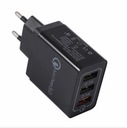 USB-зарядное устройство QC 3.0 со сверхбыстрой зарядкой, 3 порта USB