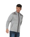 Sweter męski zapinany z kieszeniami XL Dekolt półgolf