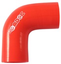 MDC SILICONE ELBOW 51mm 90 градусов Красный турбо интеркулер в оплетке на впуске