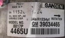 OPEL ASTRA K 1.6T COMPRESSEUR DE CLIMATISATION COMPRESSEUR POMPE 39034465photo 8