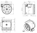 Канальный кухонный вентилятор HARMANN JETTEC.K 315