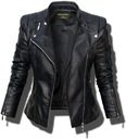 #100 FASHIONAVENUE кожаная байкерская куртка мото BIKER_S