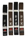 Ремни ADIDAS черно-коричневые Elite Judo Karate