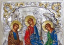 Ikona Najsvätejšej Trojice Andreja Rubľova Zlatá Druh zobrazenia Svätá Trojica