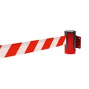 КРАСНАЯ НАСТЕННАЯ КАССЕТА С ПРЕДУПРЕЖДАЮЩЕЙ ЛЕНТОЙ 4 М