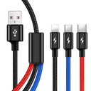 ЗАРЯДНЫЙ КАБЕЛЬ 3 в 1 TYPE-C/IPHONE/MICRO USB 1,2 м