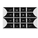 НАКЛЕЙКИ НА КЛЮЧИ КНОПКИ Mercedes GLK C CLS