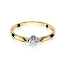 Zlatý 585 Zásnubný prsteň Briliant Grawer Veľkosť/vnútorný priemer (mm) 12/16,33