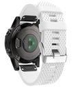 BIAŁY Silikonowy Pasek Garmin FENIX 5S PLUS