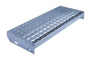 Металлическая решетка ступени лестницы WEMA 800x240 30x2