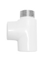 Тройник для обогревателя белый 1/2