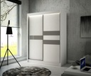 Шкаф-купе Шкаф 150см Белый Lacobel LED