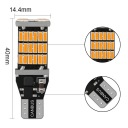 ЛАМПОЧКА 45 LED (СВІТЛОДІОД) 4014 W16W T15 CANBUS POMARANCZOWA  (9510536764) фото min 3