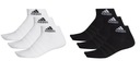 НОСКИ ADIDAS MEDIUM, размеры 43–45, 6 ПАКЕТ, НОВЫЕ