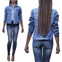 #D967 KATANA DAMSKA Jeans Lampasy KURTKA M