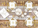 Золотой воздушный шар конфетти на свадебный стол 15г