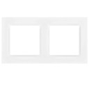 Контакт-Симон CR2/11 двойная рамка, белый