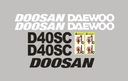 Наклейки, закрывающие DOOSAN DAEWOO D40SC
