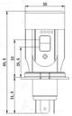 LEMPUTĖ LED H4 HS1 2X2000 LM MOTOR SKUTERIS MOTOCIKLAS nuotrauka 4