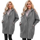 Короткое пальто-свитер из альпаки