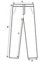 RALPH LAUREN - dámske nohavice Dĺžka nohavíc dlhá