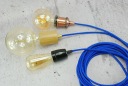 Васильковый цвет кабель паук плетеный кабель лофт ретро для DIY PRL лампы