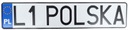 Пластина для польских регистрационных рамок с голограммами