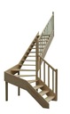 Деревянная лестница EMQDL 080R ПРАВАЯ SOWOSZ