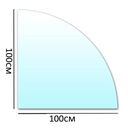 ОСНОВАНИЕ КАМИНА ИЗ ЗАКАЛЕННОГО СТЕКЛА 100x100