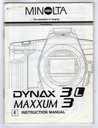 MINOLTA DYNAX 3 L, MAXXUM 3 РУКОВОДСТВО