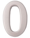 Цифра латунная самоклеящаяся SATIN 5см, номер 0