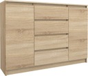 КОМОД С 4 ЯЩИКАМИ и 2 ШКАФАМИ SONOMA 140 СМ, БОЛЬШОЙ