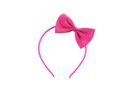 ПОВЯЗКА С БАНТОМ на голову/волосы, ГЛАДКАЯ ФУКСИЯ ТЕМНО-РОЗОВАЯ, универсальная