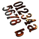 Цифры Цифры для дома ЗЕРКАЛО, серебро