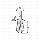 HONDA NISSAN SUBARU CLAMPS WCISKI PINS ATTACHMENT 