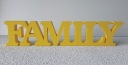 Надпись FAMILY буквами 3D украшение для стены и полки