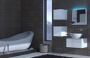 Zestaw mebli łazienkowych szafki meble łazienkowe wiszące lustro A26