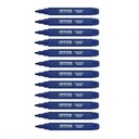 ПЕРМАНЕНТНЫЕ МАРКЕРЫ НАБОР ИЗ 12 ШТ. КРУГЛЫЙ, СИНИЙ