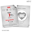 KARTKA ZDRAPKA dla party młodej na ślub szara