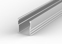 ВЫСОКИЙ АЛЮМИНИЕВЫЙ ПРОФИЛЬ LED 2м + стекло на выбор