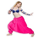 УЗКИЕ РЕЗИНОВЫЕ БРЮКИ SALAR РОЗОВЫЕ ОБУВЬ ALLADIN HARAM SHOES XL